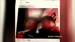 Zwei Jugendliche auf einem Instragram-Post