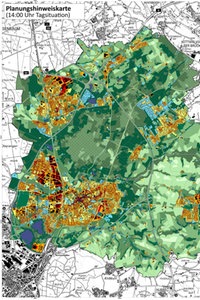 Klimaanalysekarte Tagsituation