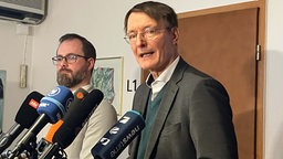 Kalr Lauterbach und Dr. Oliver Pottkämper Pressekonferenz