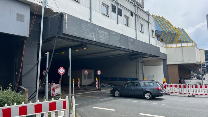 Bauarbeiten am Rathaustunnel in Lüdenscheid