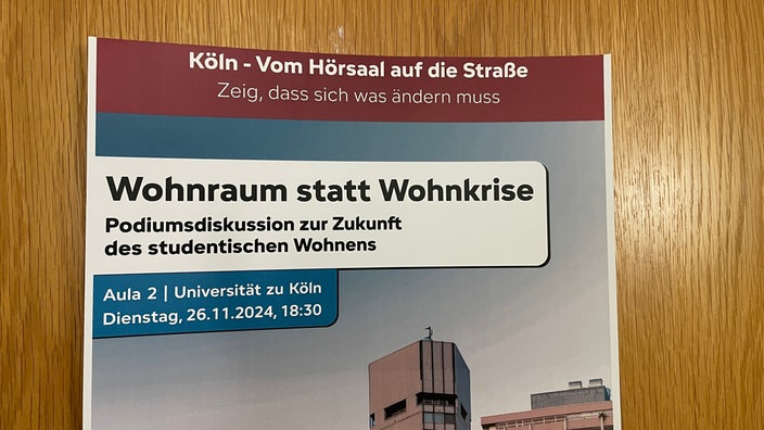 Die Podiumsdiskussion soll "Wohnraum statt Wohnkrise" möglich machen