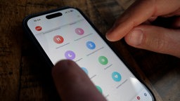 Die Gesundheitsapp auf einem Handydisplay.