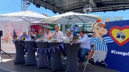 Pressekonferenz vor dem Start der Crager Kirmes