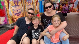 Familie Grollmann auf der Cranger Kirmes 