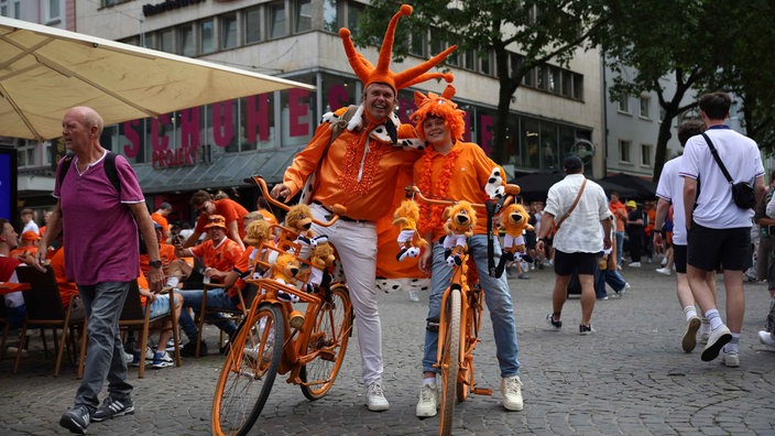 Fan Jan Gerben-Dijk auf seinem Fahrrad