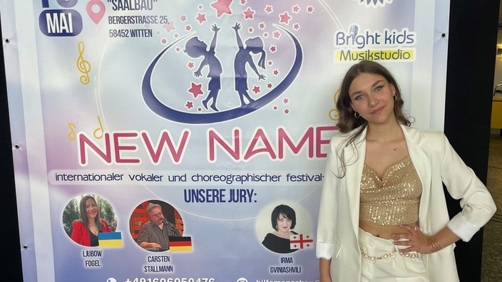 Wittener Sängerin Margarita Tuschkanova beim ukrainisch-deutschen Musiktalentwettbewerb "New Names" am 13.05.2023