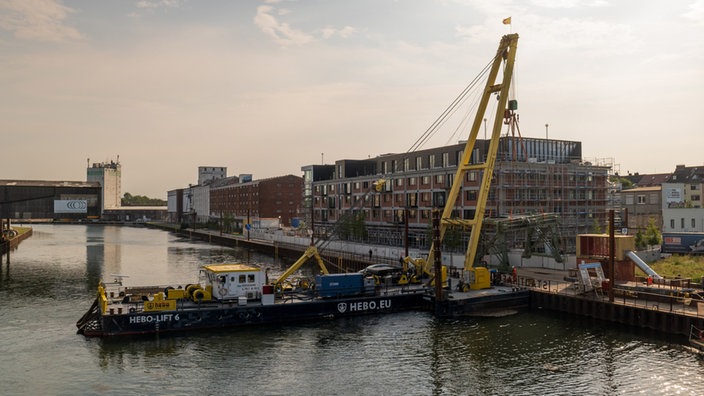 Der Kran im Dortmunder Hafen