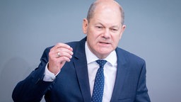 Olaf Scholz, Bundesminister der Finanzen, spricht im Bundestag zu Beginn der Haushaltswoche