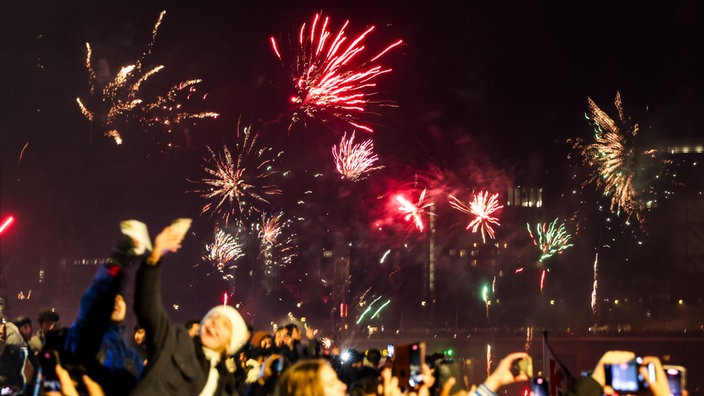 Feuerwerk und Silvester in Düsseldorf