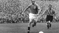 Stanley Matthews in einem Spiel gegen Deutschland (undatiert)