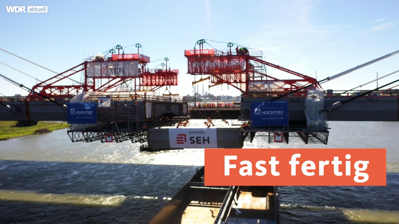 Rheinbrücke fast fertig