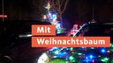 Weihnachtsbaum auf einem Truck