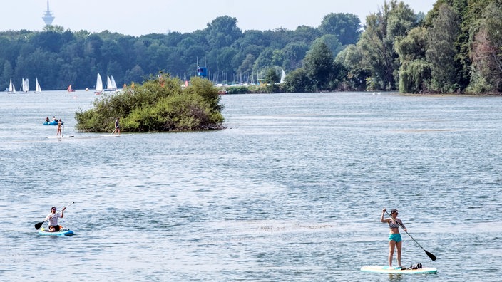 Der Unterbacher See in Düsseldorf (Archivbild).