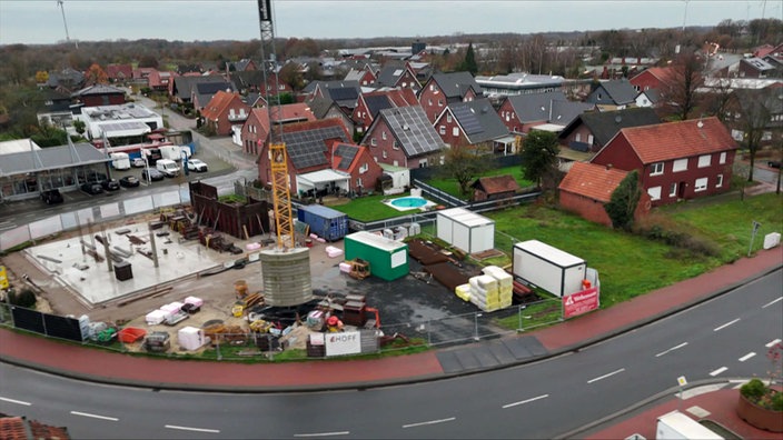 Dronenaufnahme Grundstück Heek 