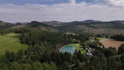 Das Freibad aus der Vogelperspektive