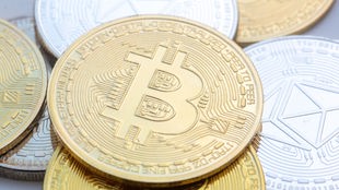 Symbolbild von Bitcoins