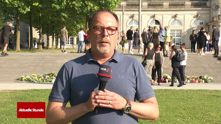 Reporter WDR Köhler nach der Gedenkfeier