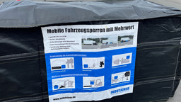 Mobile Fahrzeugsperren mit Mehrwert