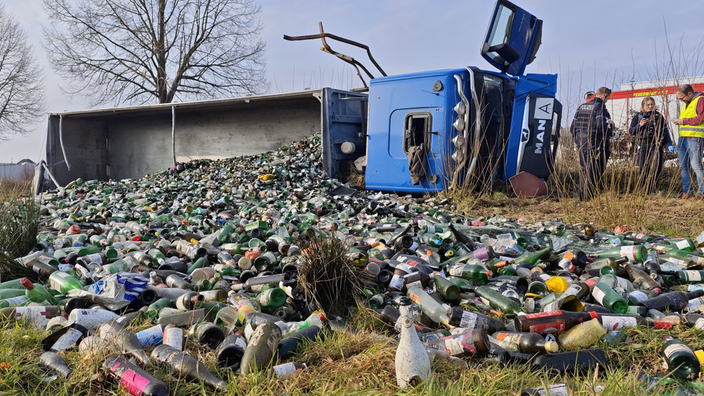 umgekippter LKW