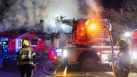 Feuerwehreinsatz beim Vereinsheimbrand