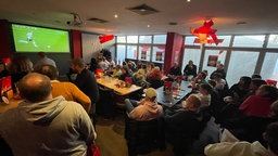 Public Viewing in einem Lokal in Münster