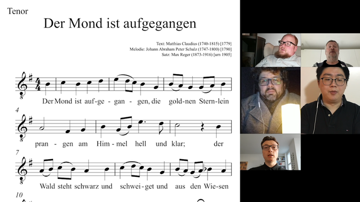 Der Mond ist aufgegangen - Tenor