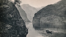 Der Nærøyfjord im Jahr 1914. Seit 2005 ist er von der UNESCO als Weltnaturerbe gelistet.