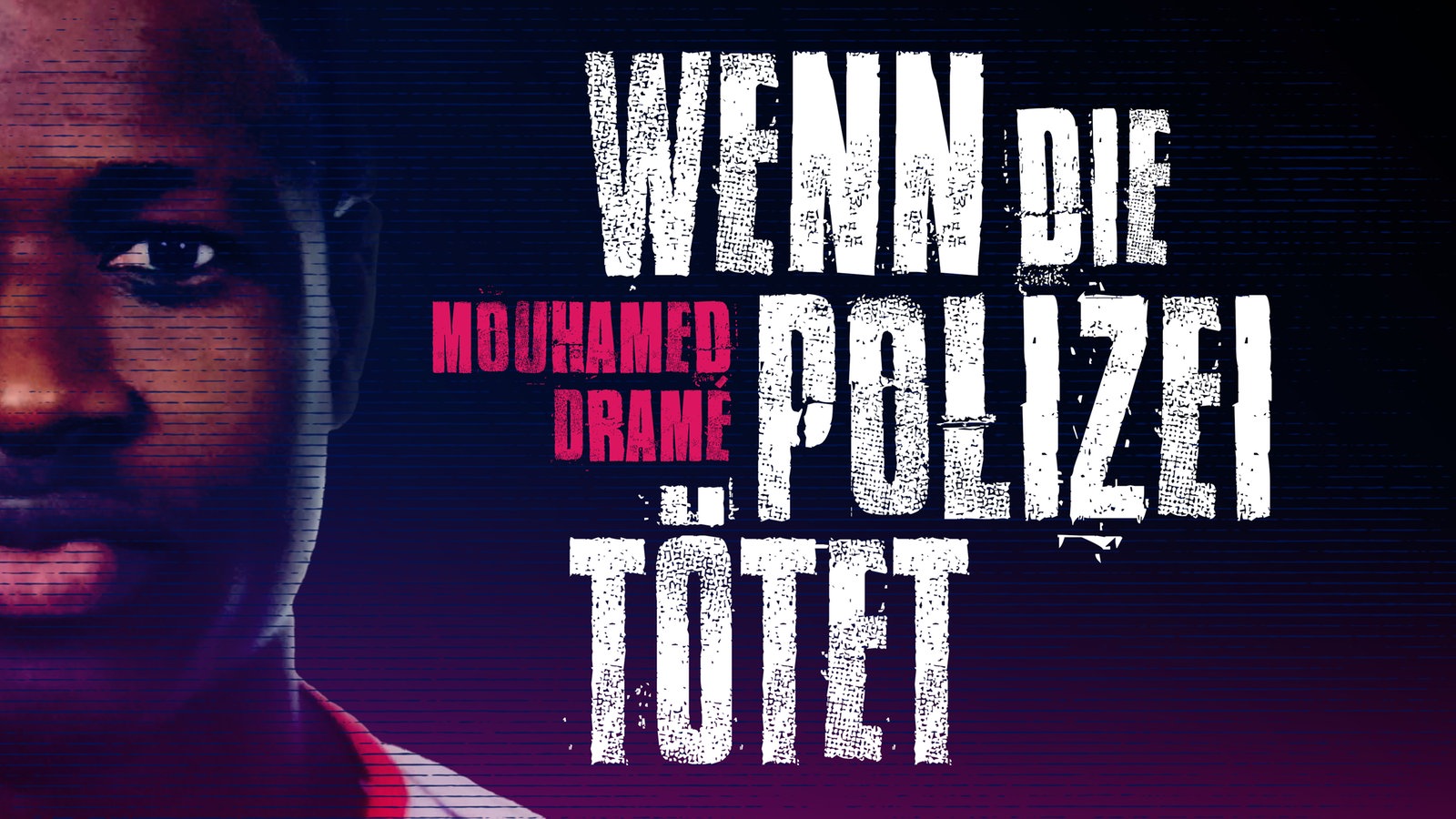 Foto von Mouhamed Dramé mit dem Titel des Podcasts "Wenn die Polizei tötet"