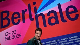 Benedict Cumberbatch während der Pressekonferenz bei der Berlinale 2025