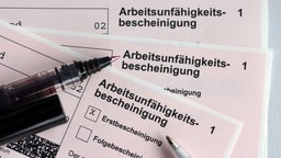 Eine Arbeitsunfähigkeitsbescheinigung