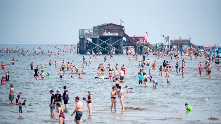 Una  località sovraffollata del Mare del Nord