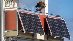 Solaranlage auf dem Balkon