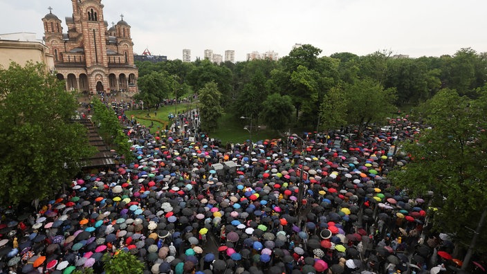 Protest opozicije "Srbija protiv nasilja"