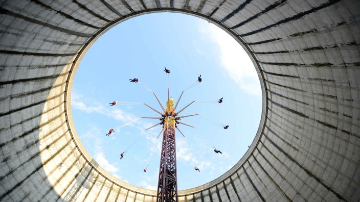 Das Kettenkarusell im Freizeitpark Wunderland Kalkar.