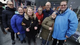 Petra, Angela und Thomas beim WDR 2 Weihnachtswunder