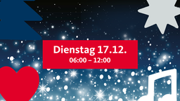 Das WDR 2 Weihnachtswunder im Re-live - Dienstag, 06.00 bis 12:00 Uhr