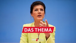 Sahra Wagenknecht in der Bundespressekonferenz bei der Vorstellung des BSW (23.10.2023)