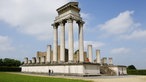 Rekonstruktion eines Tempels im Archäologischen Park Xanten