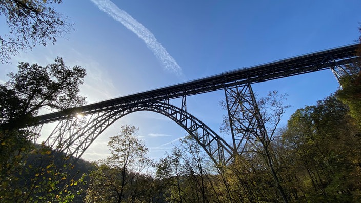 Klettern auf der Müngstener Brücke