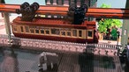 Schwebodrom: Schwebebahn und Elefant "Tuffi" als Lego-Modell