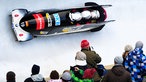 Viererbob im Eiskanal in Winterberg