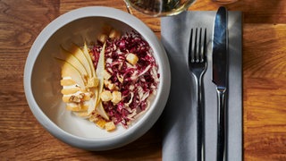 Ziegenkäsemousse und Radicchio