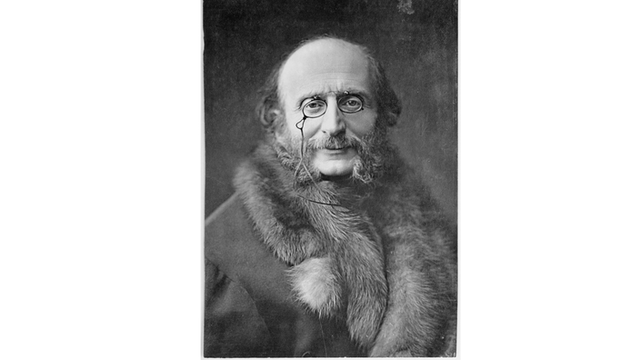 Schwarz-weiß Foto von Jacques Offenbach