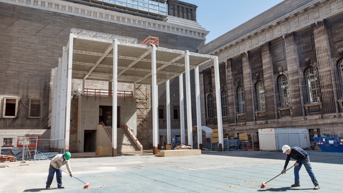 Bauarbeiten am Pergamonmuseum