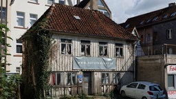 Blick auf die Hofsynagoge in Detmold im Vorfeld zu einer Verhandlung am Oberverwaltungsgericht (OVG) 2024.