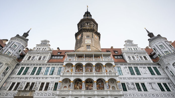 Staatliche Kunstsammlungen Dresden: Das Dresdner Residenzschloss in der Außenansicht.