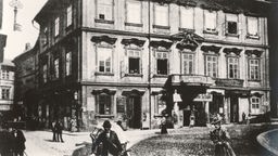 Das Geburtshaus Kafkas in Prag, Foto aus den 1890er Jahren