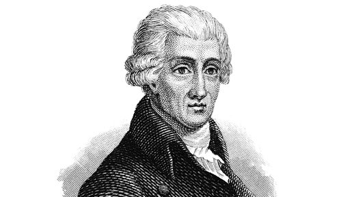 Porträtzeichnung von Joseph Haydn.