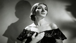 Maria Callas Portrait in schwarz-weiß