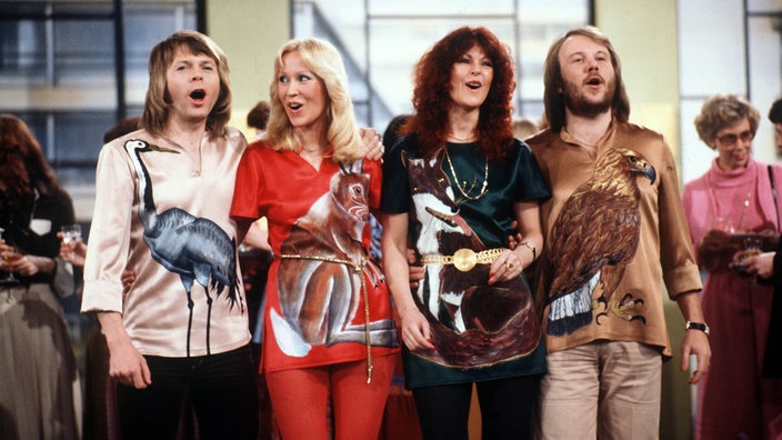 ABBA in der Fernsehshow "Am laufenden Band" 1978